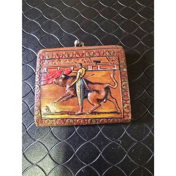 Vintage Leather Matador Coin Purse #B15 - Picture 1 of 8